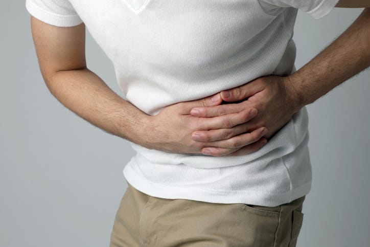 Stomach pain.