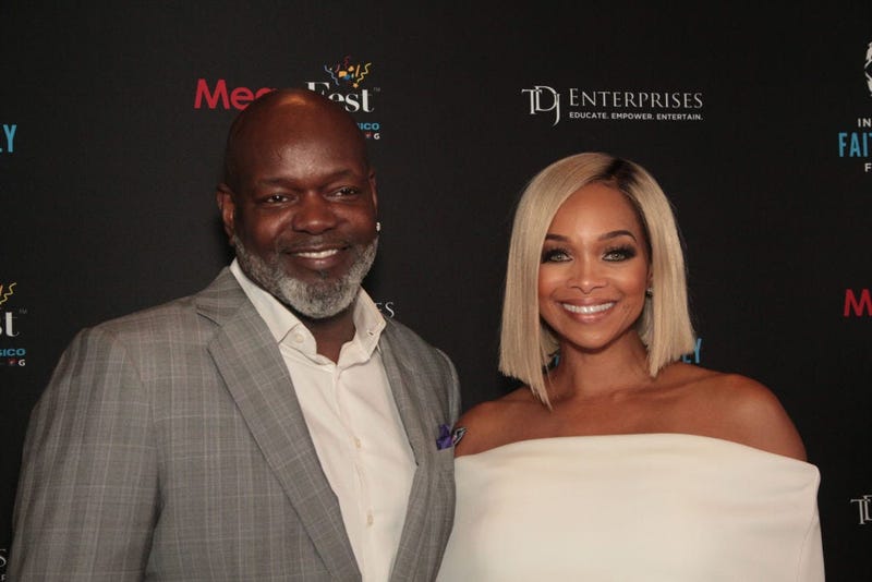 Emmitt Smith and Pat Smith attend the MegaFest 2017 International Faith and Family Film Festival at Omni Hotel on June 30, 2017 in Dallas, Texas.