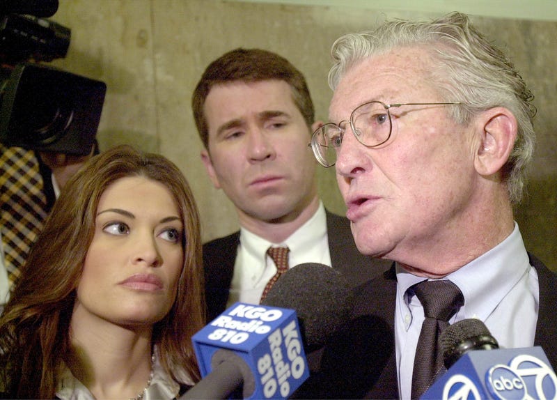  San Francisco District Attorney Terence Hallinan speaks to the press after the arraignment of Marjorie Knoller and Robert Noel for the dog mauling death of Diane Whipple March 29, 2001.