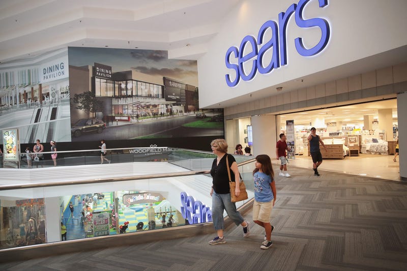 Customers shop at a Sears store in Woodfield Mall on July 20, 2017 in Schaumburg, Illinois.