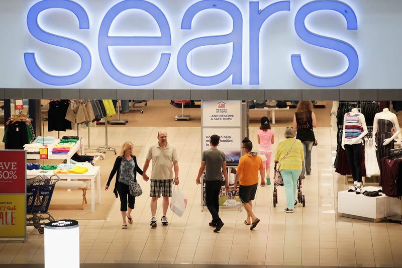 Customers shop at a Sears store in Woodfield Mall on July 20, 2017 in Schaumburg, Illinois.