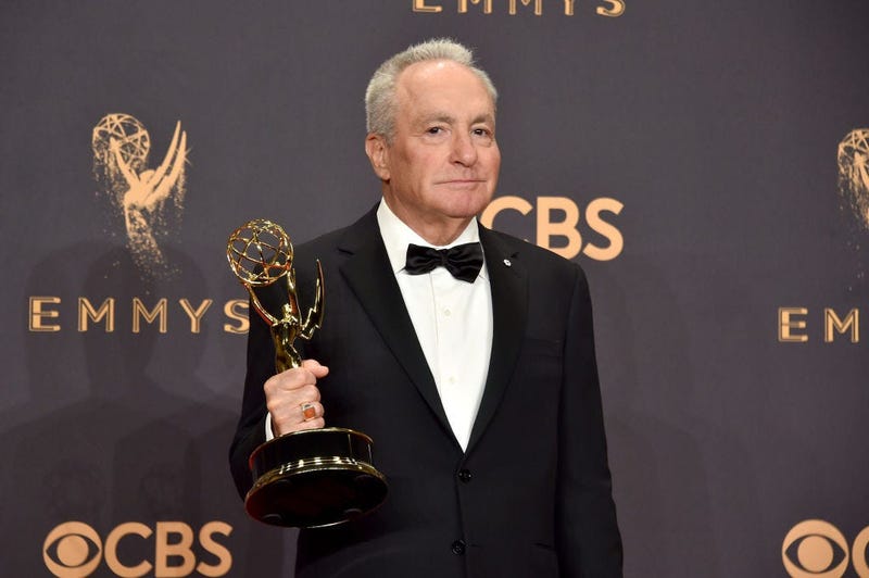 Lorne Michaels pictured with an Emmy award for Saturday Night Live
