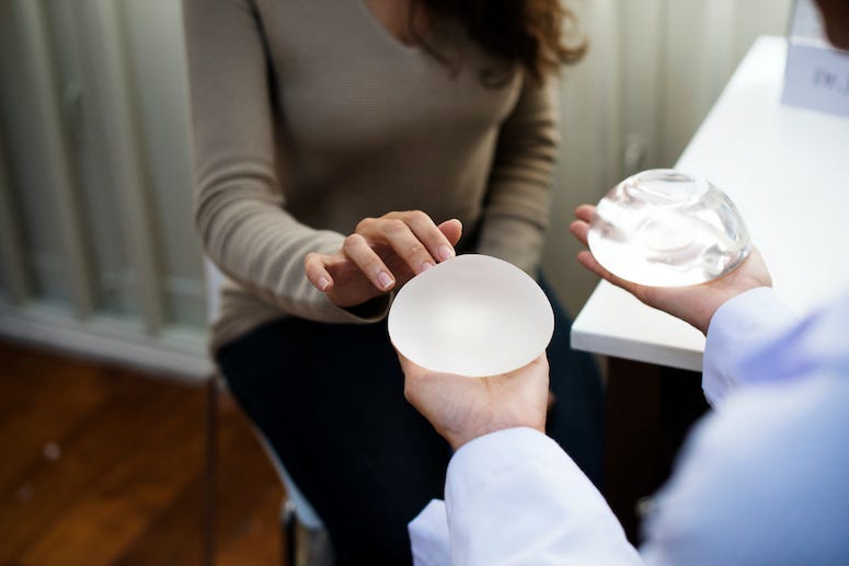 Breast Implants, Woman, Surgeon, Office, Silicone