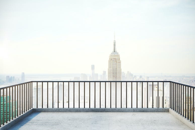 Apartment, Balcony, New York, Fog