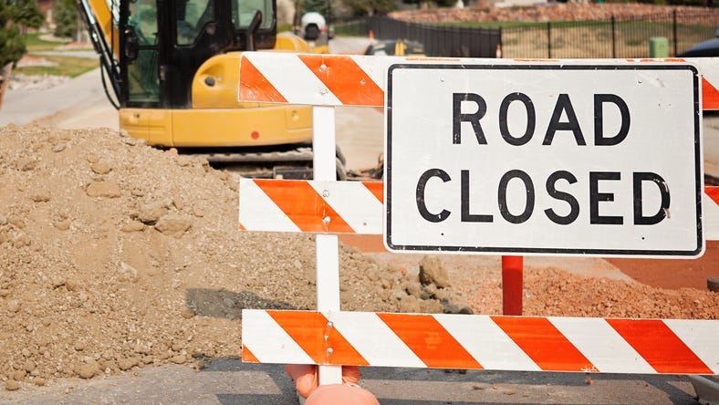 Road Closed Sign