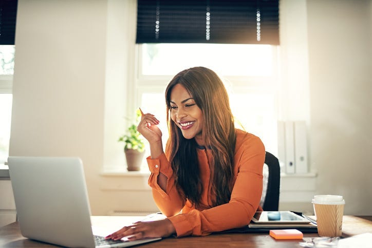 Woman Working from Home