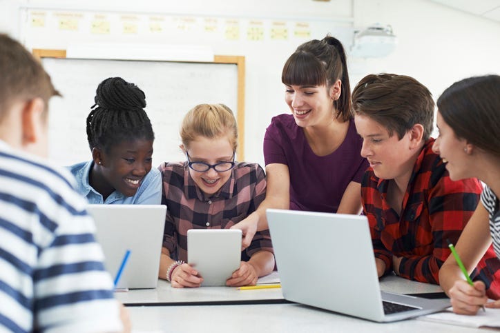 Students On Computers