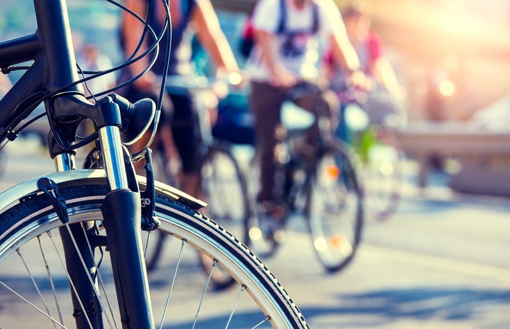 Bicycle in the city
