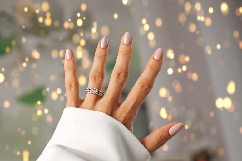 Engagement Ring, Hand, Women, Female