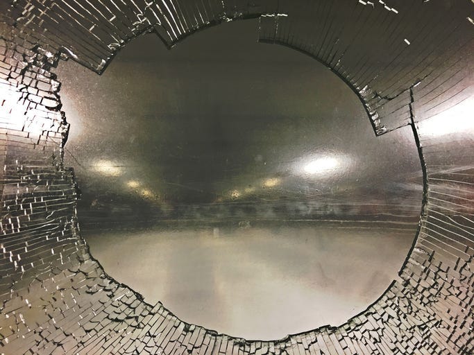 smashed glass