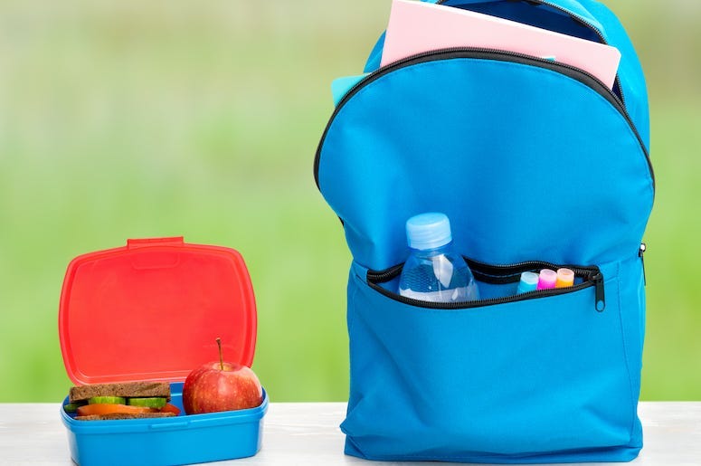 Backpack, Meal, School Lunch, Lunch