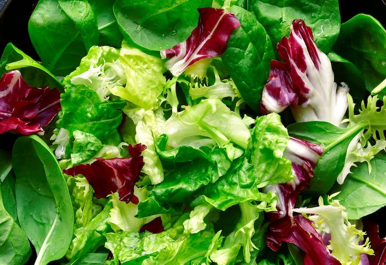 Vegetables, Lettuce, Salad, Close Up