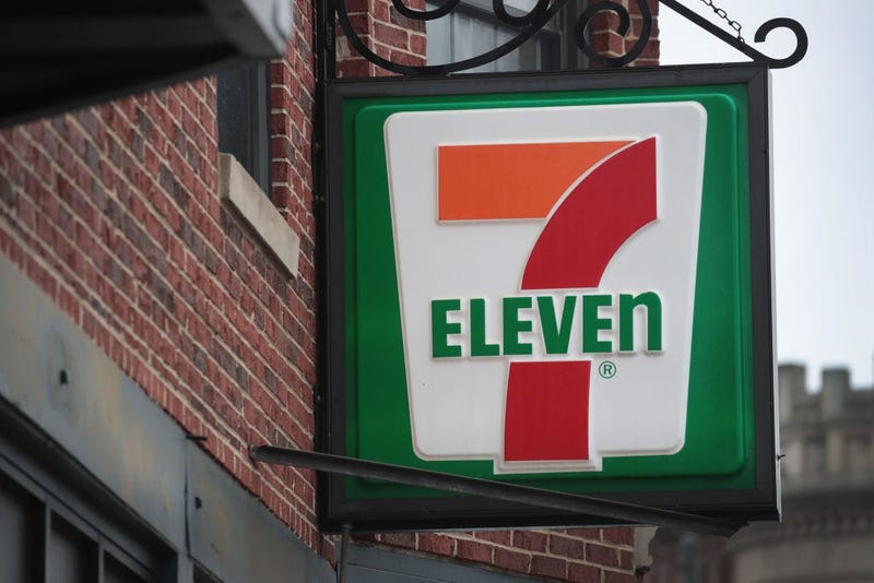 A sign hangs outside of a 7-Eleven store on January 10, 2018 in Chicago, Illinois. Immigration officials raided nearly 100 7-Eleven stores across the country this morning checking the immigration status of store employees.