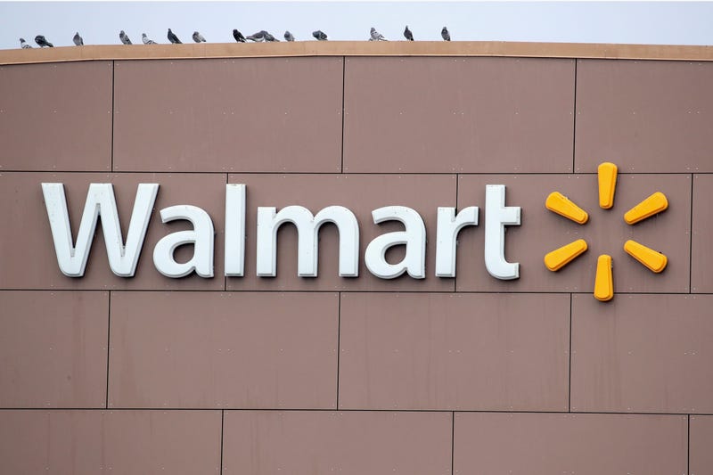 Exterior view of the WalMart logo