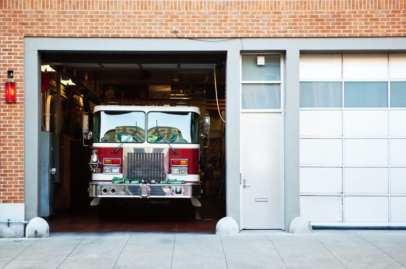 Fire Truck in Station