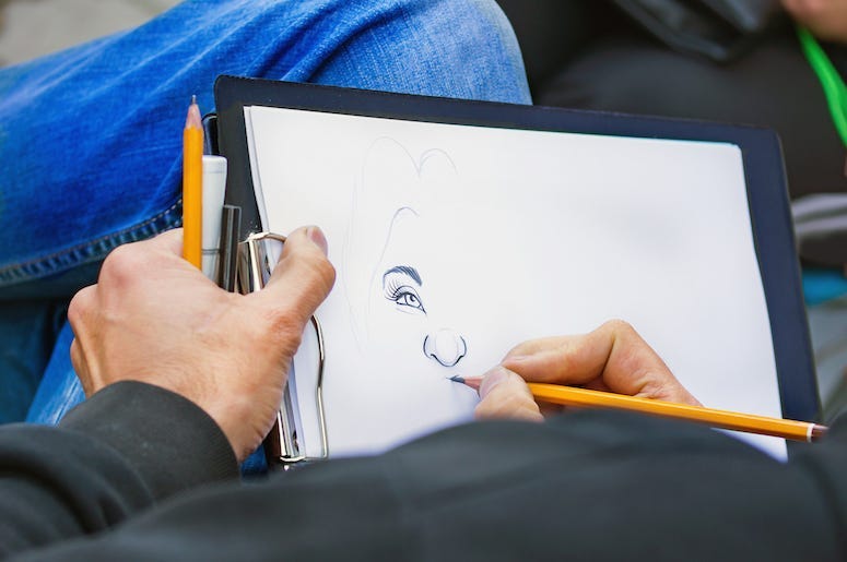 Caricature, Sketch, Artist, Drawing