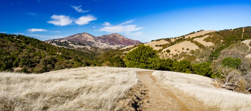 The peak of Mount Diablo seen from Morgan Territory Regional Park. 