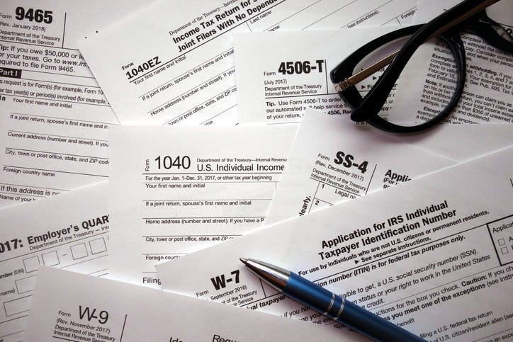Tax forms.