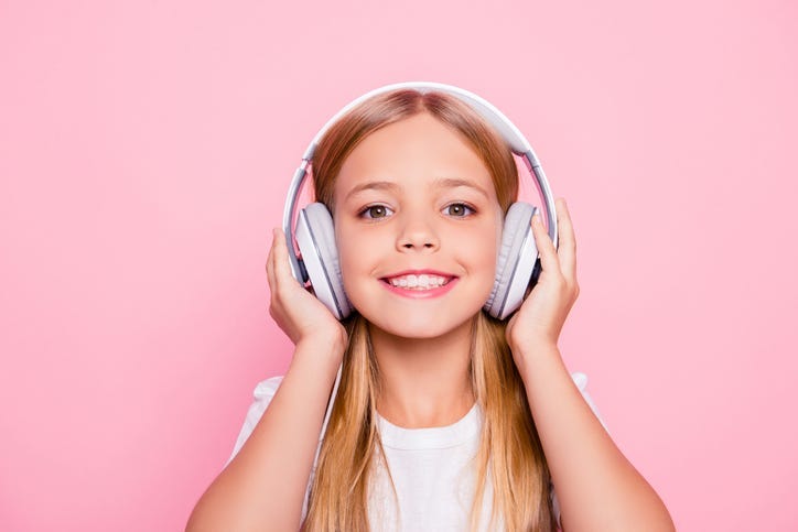 girl listening to music