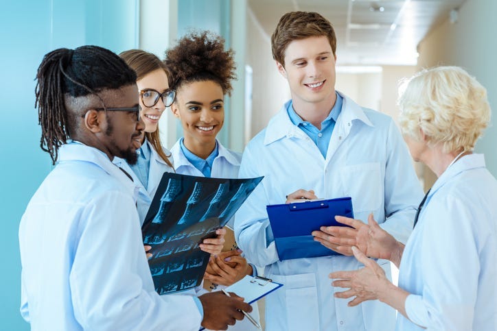Group of doctors. 