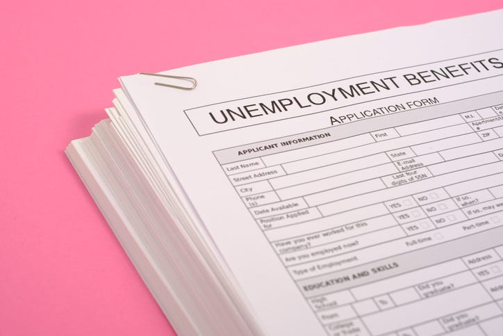 Unemployment benefits form