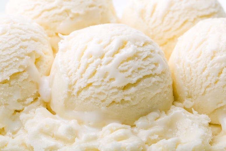 Vanilla, Ice Cream, Scoops
