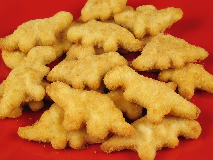 Dino Shaped Chicken Nuggets
