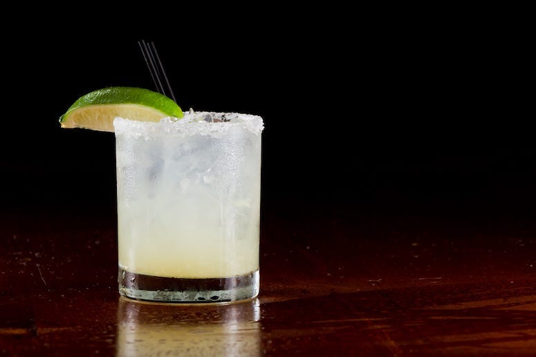 Margarita, On The Rocks, Fresh Lime, Dark Restaurant