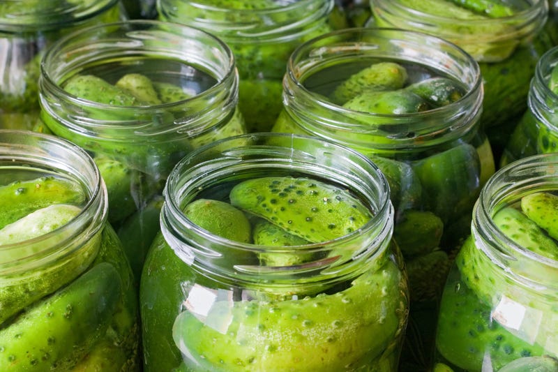 Pickles in a jar