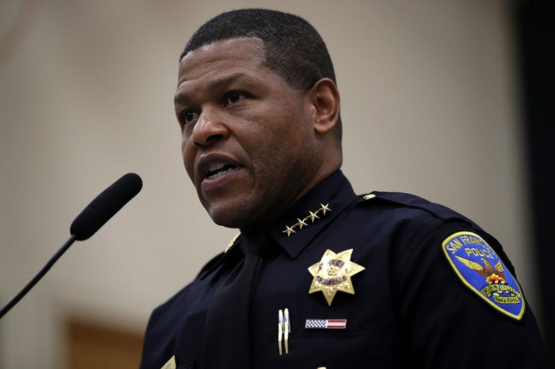 SAN FRANCISCO, CA - MAY 15: San Francisco police chief Bill Scott speaks during a news conference at the San Francisco Police Academy on May 15, 2018 in San Francisco, California.