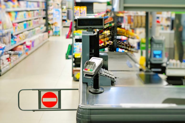 Supermarket Convenience Store, Counter, Cashier Counter