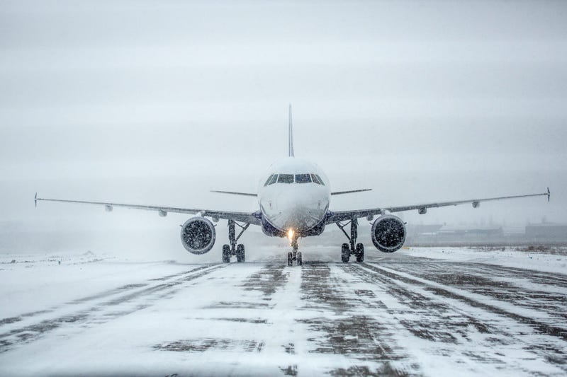Plane in the snow