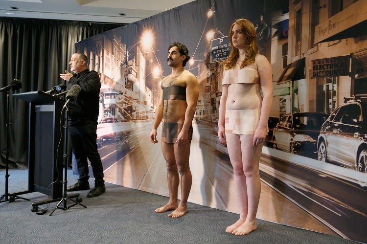 Spencer Tunick discusses plans for his upcoming nude installation on July 5, 2018 in Melbourne, Australia. Tunick will create one of his famous nude installations on Monday 9 July as part of Chapel Street's PROVOCARE Festival of the Arts 2018 (Photo by Da