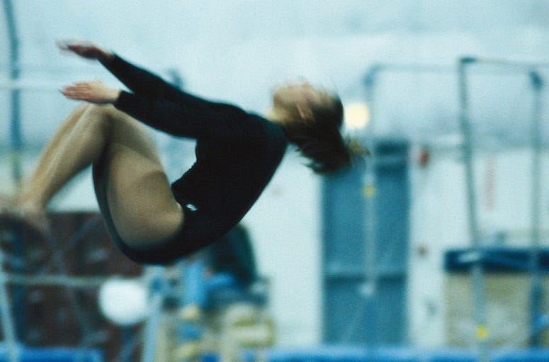 Backflip, Woman, Female, Gymnast