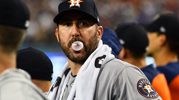 Some Astros 'revolted' when Justin Verlander was tabbed to throw out first pitch before playoff game