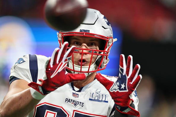 Rob Gronkowski retired following the Patriots Super Bowl 53 victory. 