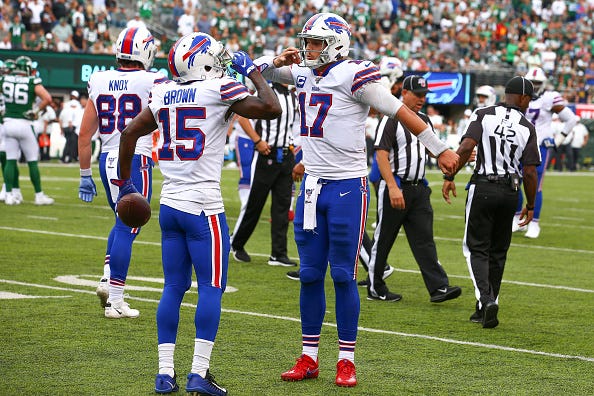 John Brown helped the Bills to a Week 1 victory over the Jets.