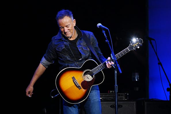 Bruce Springsteen performs onstage during the 13th annual Stand Up for Heroes at Madison Square Garden on November 04, 2019 in New York City.