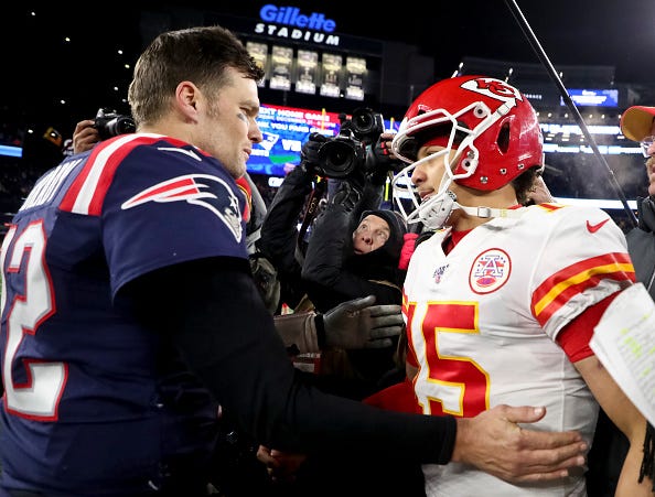 Tom Brady and Patrick Mahomes