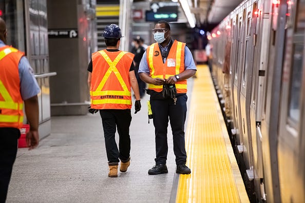MTA workers