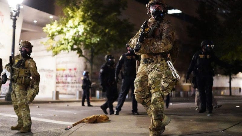 Military leaders are concerned over multicam-clad federal officers deployed in response to protests