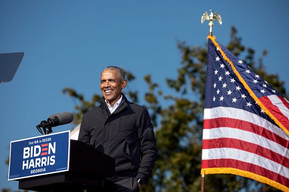 Obama, midterm elections, stacey abrams, raphael warnock