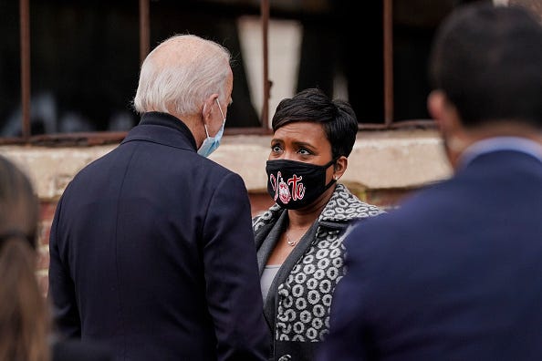 Keisha Lance Bottoms, President Joe Biden