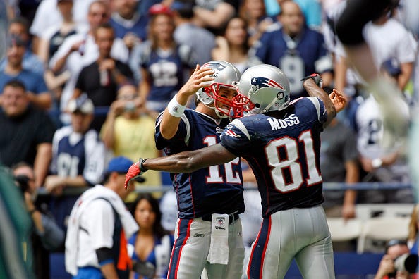 Tom Brady and Randy Moss