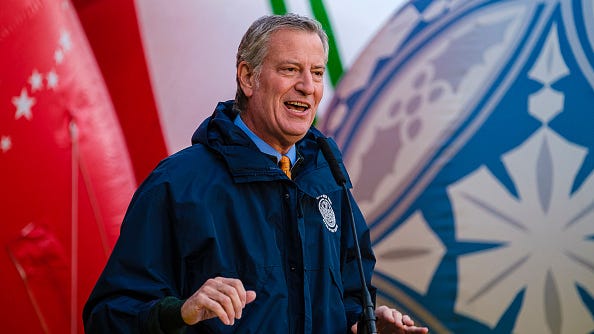 De Blasio announces he will not run for NY governor