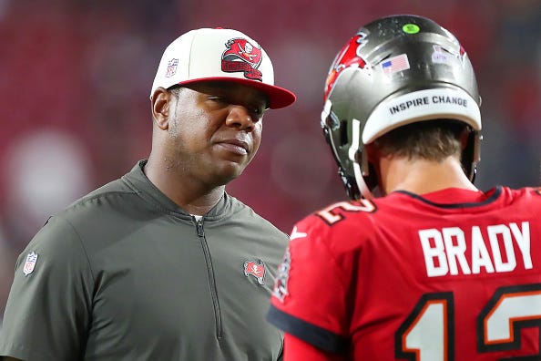 Byron Leftwich and Tom Brady