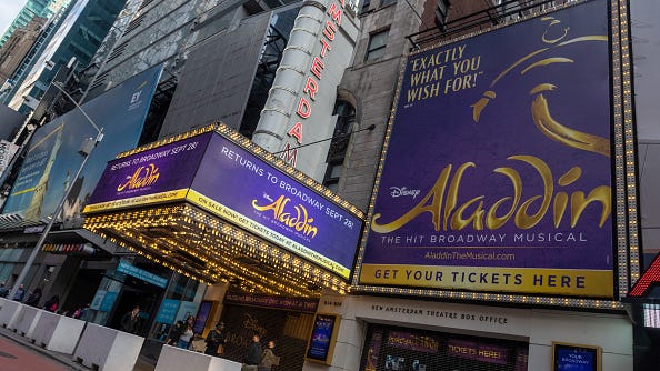 'Aladdin' on Broadway returns after breakthrough COVID cases canceled 2nd show