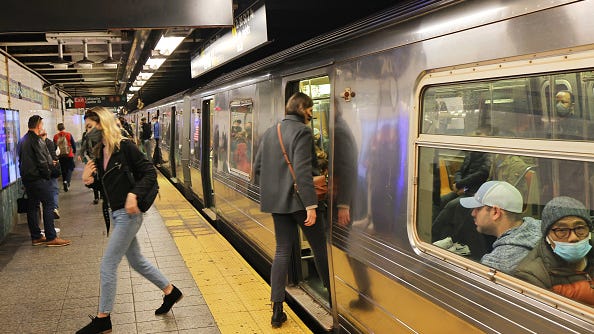 Conductor struck in face with object thrown in Manhattan subway station, suspect sought