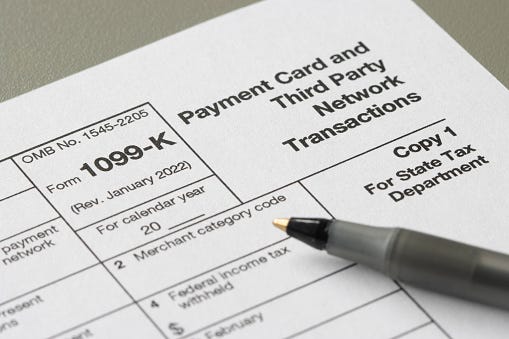 IRS form 1099-K