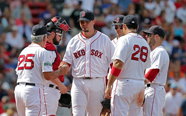 Josh Beckett and Bobby Valentine